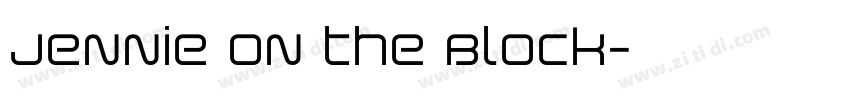 Jennie on the Block字体转换